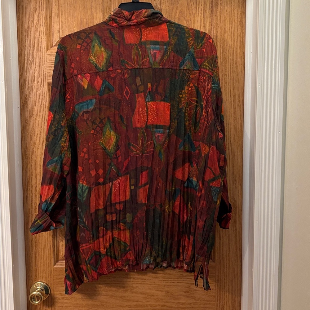 Ali Miles Multicolor Abstract Top - Picture 2 of 8